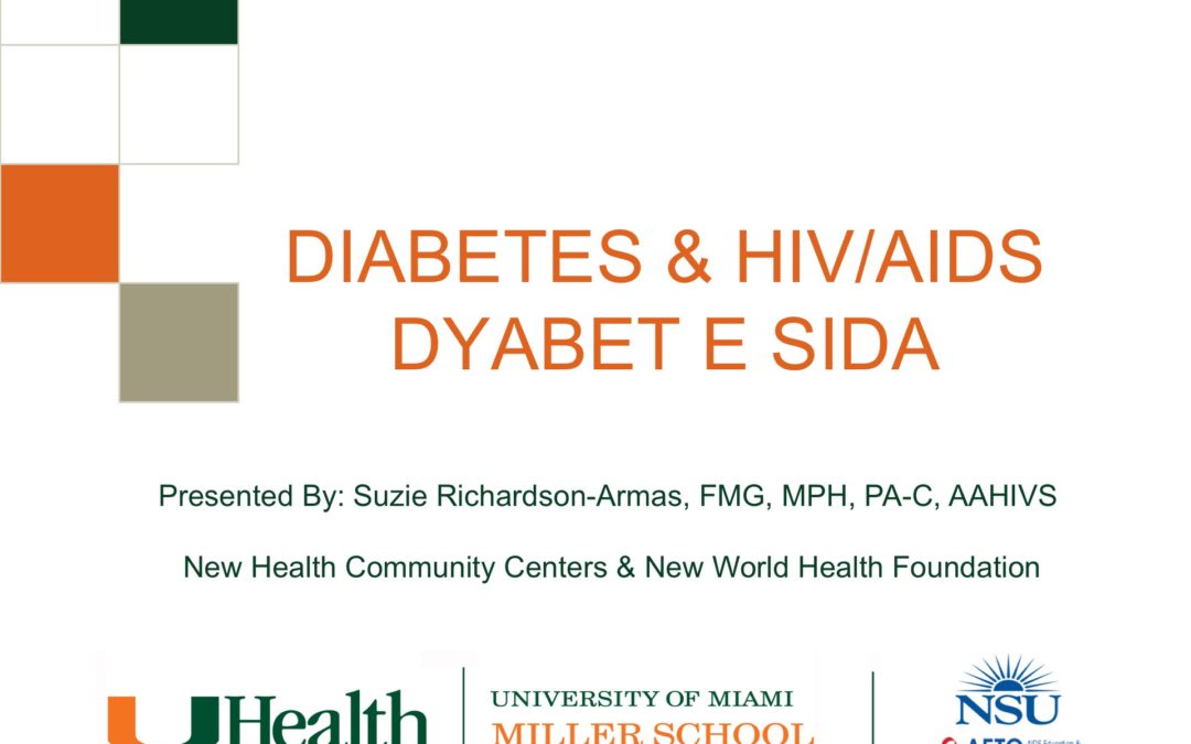 Webinar: HIV and Diabetes Presented in Haitian Creole