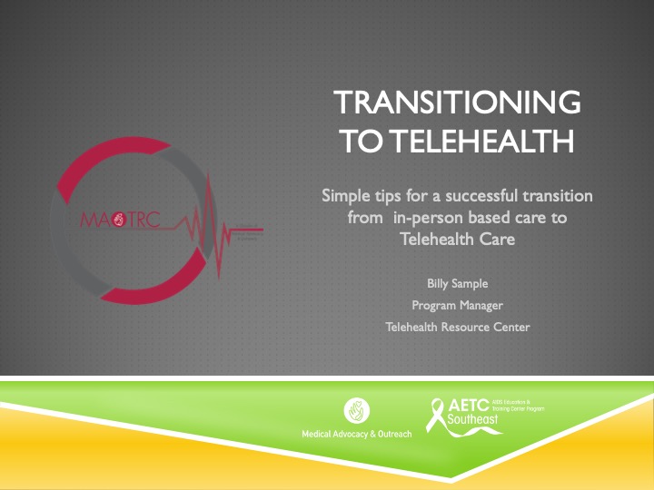 Webinar: Transitioning to Telehealth – Simple Tips For a Successful Transition From In-Person Based Care to Telehealth Care
