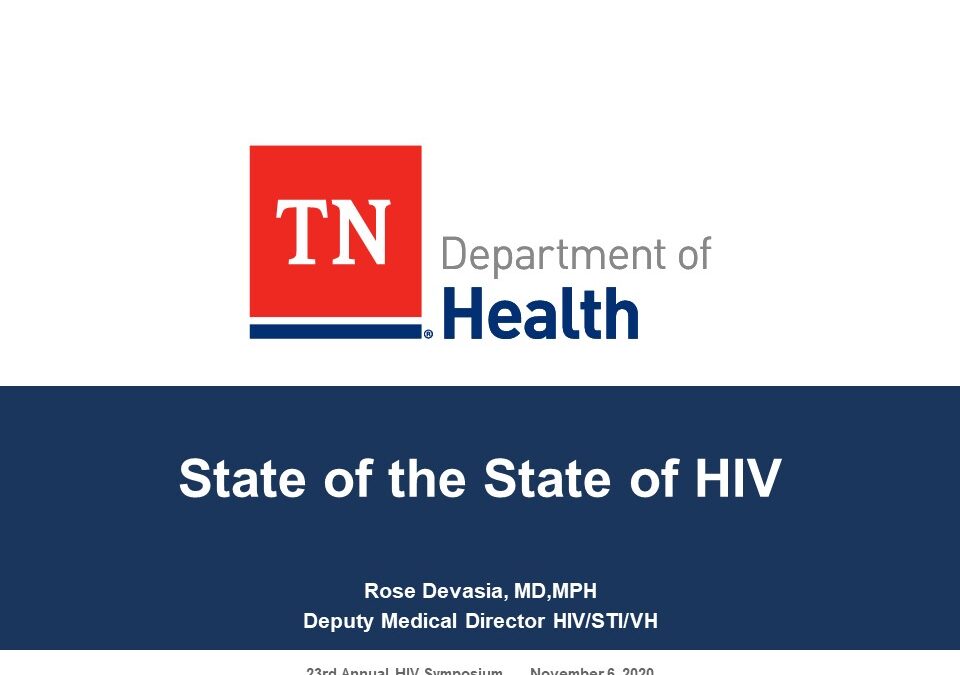 23rd Annual HIV Symposium: State of the State of HIV