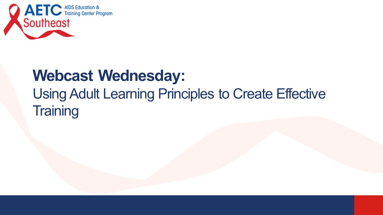 adult learning principles