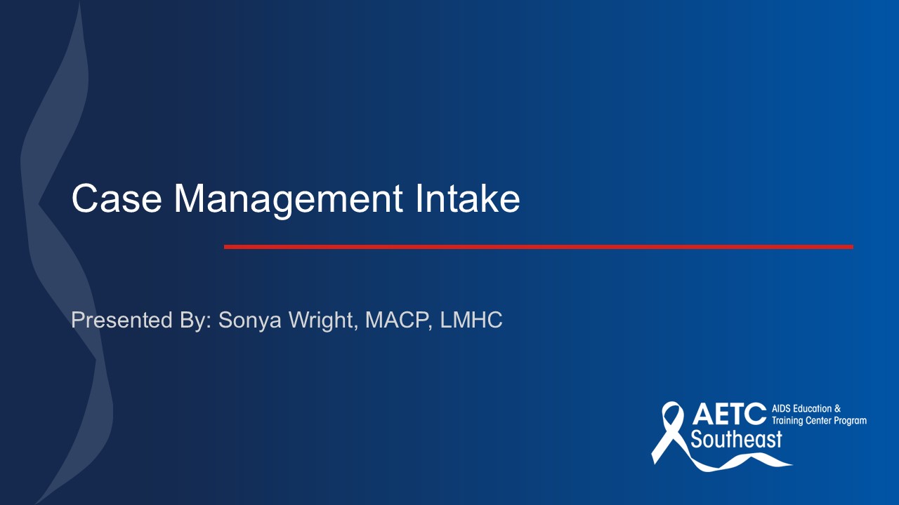 Case Management Intake Title Slide